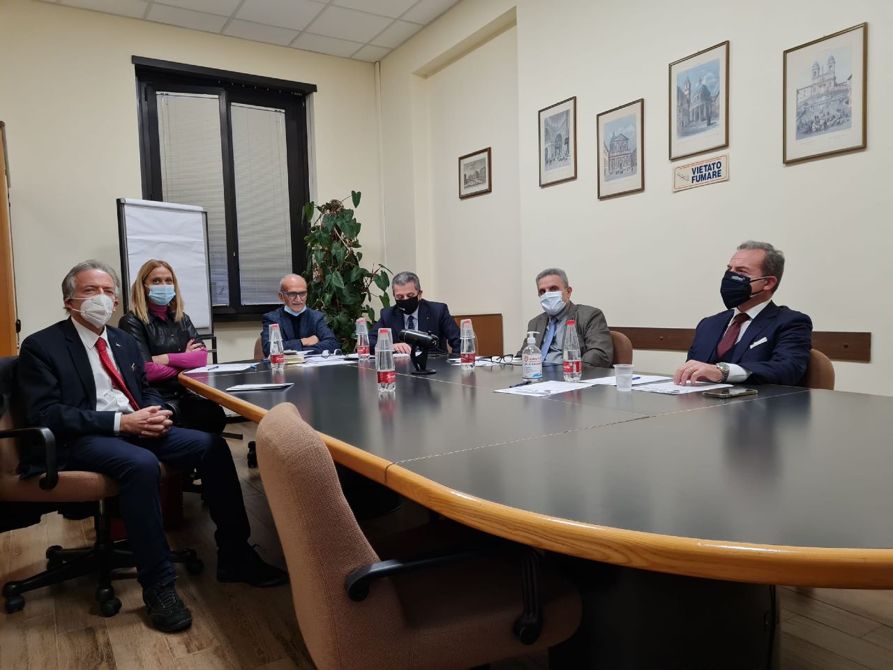 Partendo da sinistra: Andrea Penza, Emiliana Alessandrucci, Guelfo Tagliavini, Gherardo Zei, Franco Vatalaro e Gianluca Landolina
